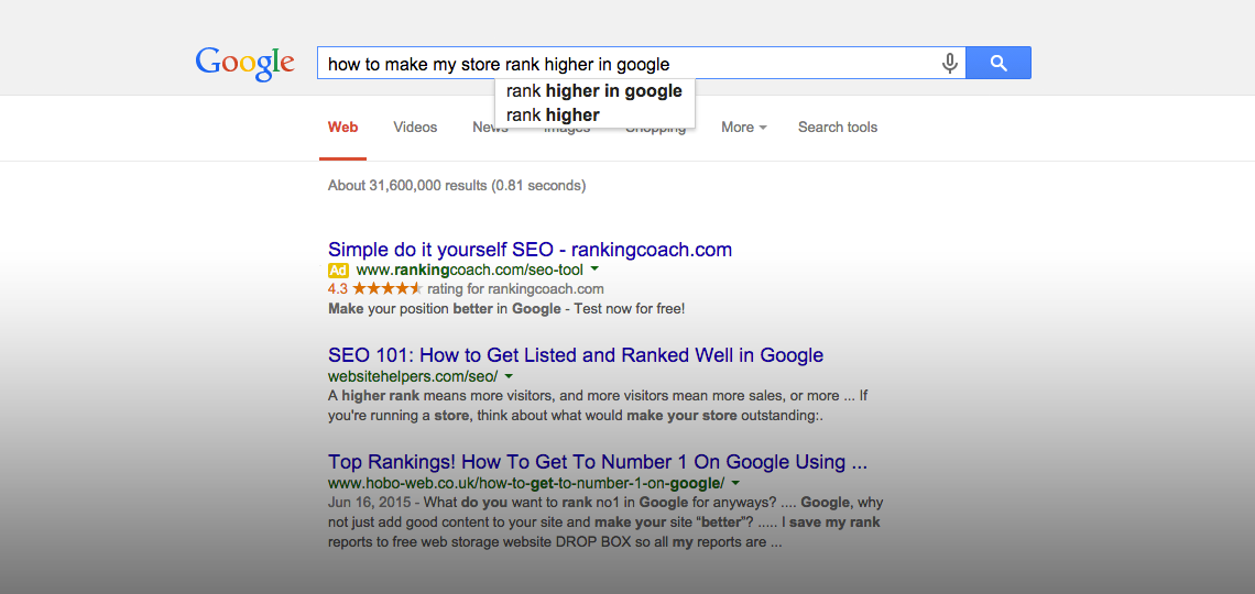 how to make your online store rank higher - ecommerce SEO