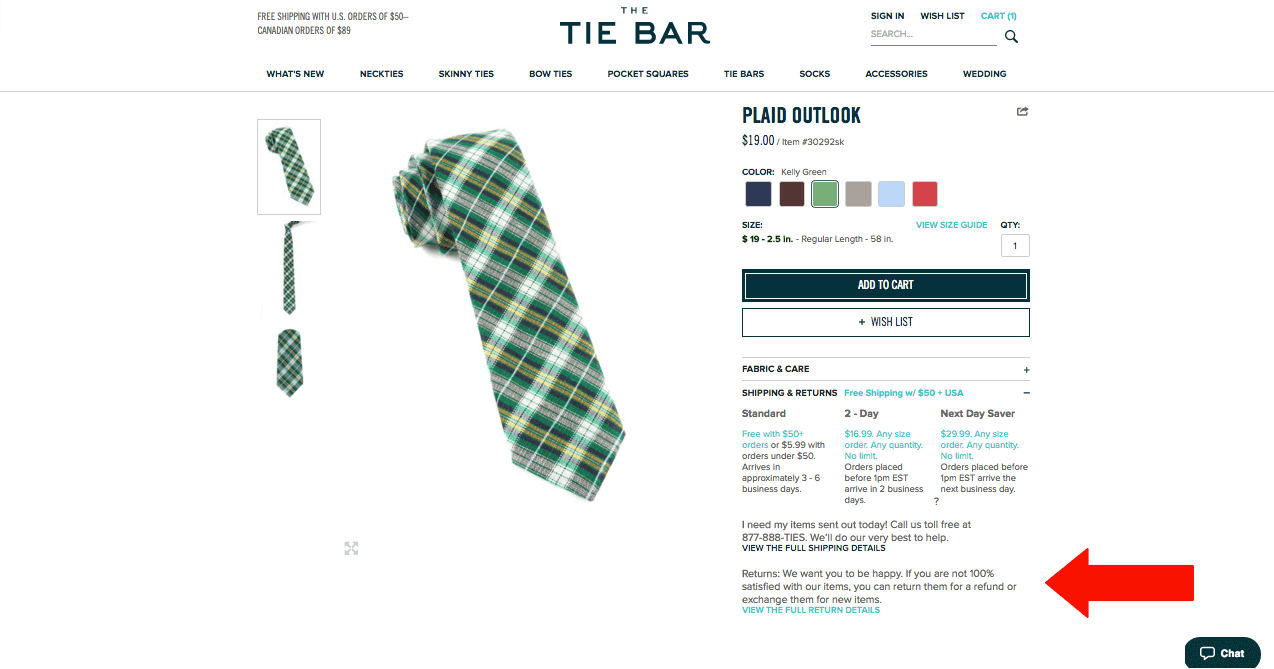 The tie bar free returns checkout that converts