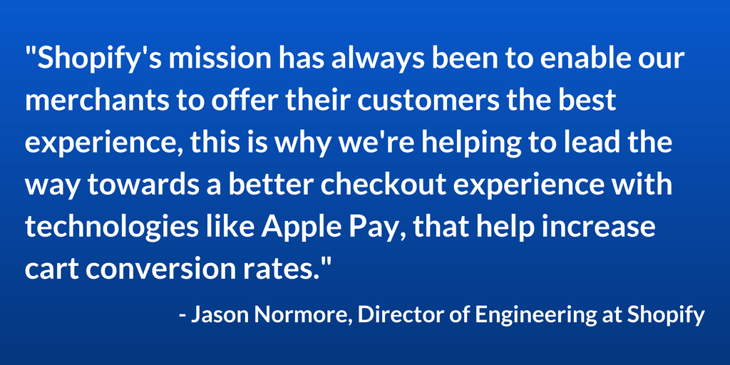 Apple Pay Shopify Plus Jason Normore