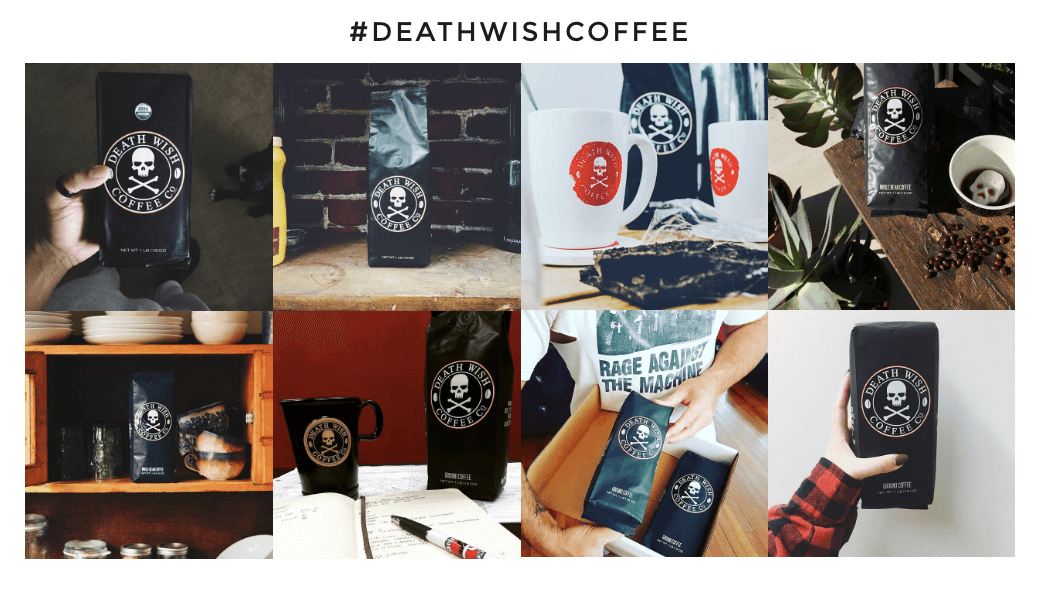 Death Wish Coffee instagram marketing strategy