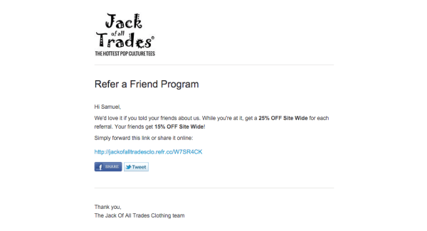 how to build a referral program that converts ReferralCandy reminder email