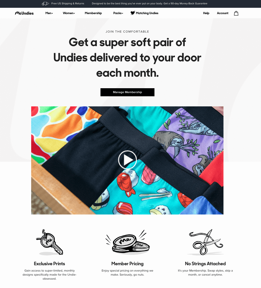 Subscription Underwear Startup MeUndies Launches A Redesign, Now